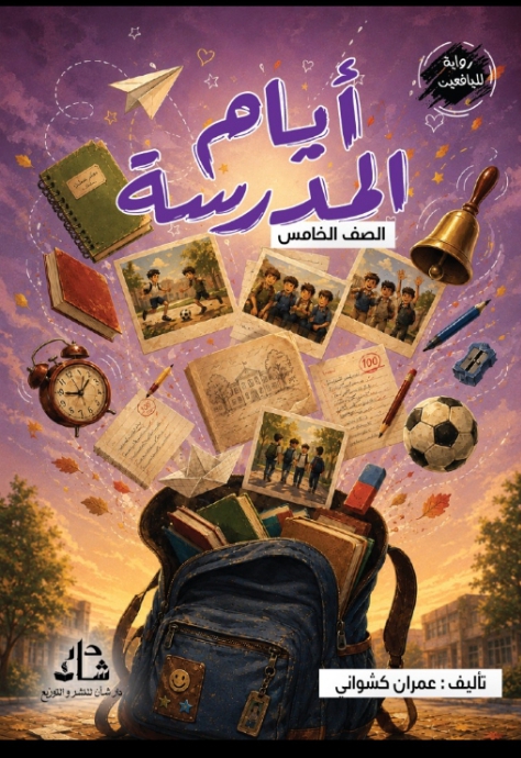 غلاف كتاب أيام المدرسة الصف السادس